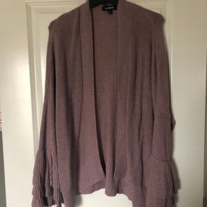 Express ruffle sleeve sweater